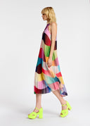 Robe caraco à imprimé graphique multicolore Essentiel