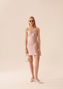 robe Tara Jarmo  Rosabel nude en satin