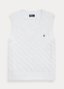 debardeur Ralph Lauren col en V torsadé en coton