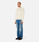 Pull Col Rond Ami de Coeur