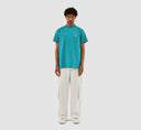 TAUT EMBROI LOGO T-SHIRT - LAKE BLUE ARTE