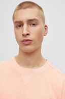 T-SHIRT OVERSIZE EN JERSEY DE COTON AVEC LOGO BRODÉ BOSS ORANGE