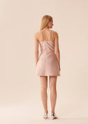 robe Tara Jarmo  Rosabel nude en satin