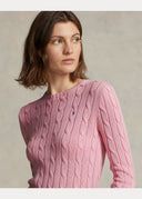 pull Ralph Lauren torsadé à col rond en coton Enregistrer dans les favoris