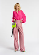 Chemise fuchsia décontractée Essentiel