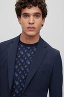 VESTE SLIM FIT EN SEERSUCKER AVEC STRETCH DE HAUTE QUALITÉ Boss