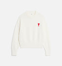 Pull Col Rond Ami de Coeur écru