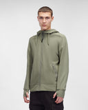 Diagonal Raised Fleece Goggle Hoodie C.P. Company