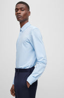 CHEMISE SLIM FIT EN JERSEY STRETCH ITALIEN TEXTURÉ DE HAUTE QUALITÉ Boss