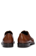 DERBIES EN CUIR À LACETS ET LOGO EMBOSSÉ Boss