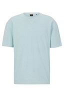 T-SHIRT OVERSIZE EN JERSEY DE COTON AVEC LOGO BRODÉ BOSS