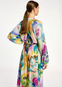 Robe chemise midi à imprimé fleuri Essentiel