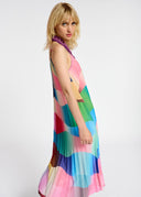Robe caraco à imprimé graphique multicolore Essentiel