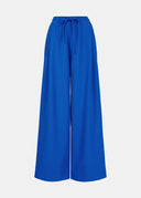 Pantalon bleu aux jambes larges Essentiel