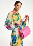 Robe chemise midi à imprimé fleuri Essentiel