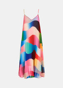 Robe caraco à imprimé graphique multicolore Essentiel