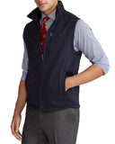 Gilet RALPH LAUREN en polaire brossée à fermeture éclair complète en hiver Marine Heather
