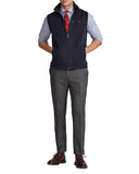 Gilet RALPH LAUREN en polaire brossée à fermeture éclair complète en hiver Marine Heather