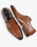 Chaussure à boucle VAN BOMMEL cuir de veau cognac