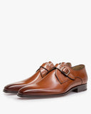 Chaussure à boucle VAN BOMMEL cuir de veau cognac