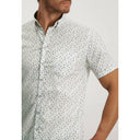 chemise State of Art en coton avec poche poitrine - jade/gris claire