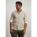 chemise State of Art Chemise stretch en coton biologique - brique/mousse