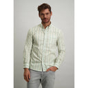 chemise State of Art Chemise à col boutonné en coton stretch - jade/limon