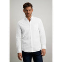 chemise State of Art en lin mélangé - blanc uni