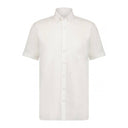 chemise State of Art à manches courtes et col boutonné - blanc uni