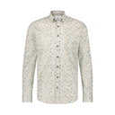 chemise State of Art boutonnée avec poche poitrine - brique/mousse