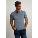 polo State of Art avec détails contrastants - cobalt/blanc