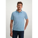 polo State of Art en coton mercerisé - bleu/gris claire