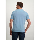 polo State of Art en coton mercerisé - bleu/gris claire