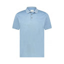 polo State of Art en coton mercerisé - bleu/gris claire