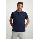 polo State of Art piqué en coton mercerisé - marine monochrome