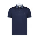 polo State of Art piqué en coton mercerisé - marine monochrome