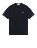t-shirt STONE ISLAND 23757 'FISSATO' TREATMENT Bleu Navy