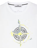 T-shirt STONE ISLAND 2NS83 'MARBLE ONE' Blanc