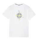T-shirt STONE ISLAND 2NS83 'MARBLE ONE' Blanc