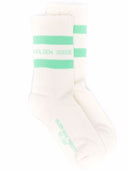 chaussette GOLDEN GOOSE crème/vert