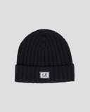 bonnet C.P. Company Extra Fine Merino Wool Logo Beanie