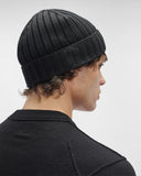 bonnet C.P. Company Extra Fine Merino Wool Logo Beanie