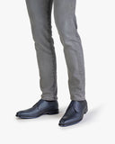 chaussure VAN BOMMEL FLORIS à lacets à imprimé métallique bleu