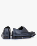 chaussure VAN BOMMEL FLORIS à lacets à imprimé métallique bleu