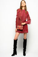 Robe pinko ROBE À MANCHES VOLANTÉES