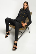Pantalon pinko PANTALON MOULANT AVEC BOUTONS SUR LE BAS