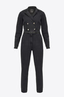 combinaison PINKO À DOUBLE BOUTONNAGE EN DENIM NOIR