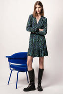 robe Pinko CHEMISE AVEC SERPENT PIXEL