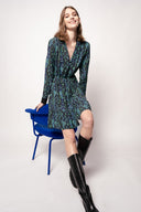 robe Pinko CHEMISE AVEC SERPENT PIXEL