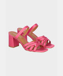 Sandale MOMONI SORRENTO EN SATIN CHANGEANT FUCHSIA 219,00 €